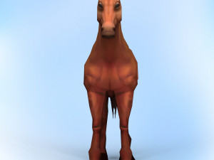 game ready horse 3D Model
