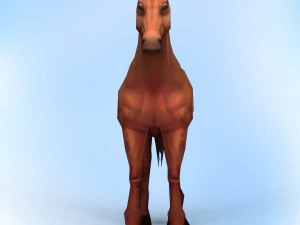 game ready horse 3D Model