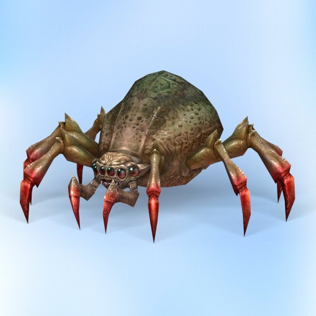 fantasy spider 3D Model .c4d .max .obj .3ds .fbx .stl .blend 