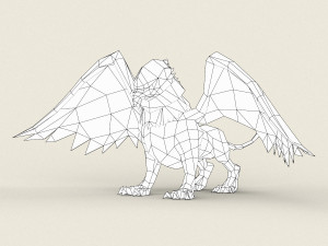 fantasy eagle griffin 3D Model