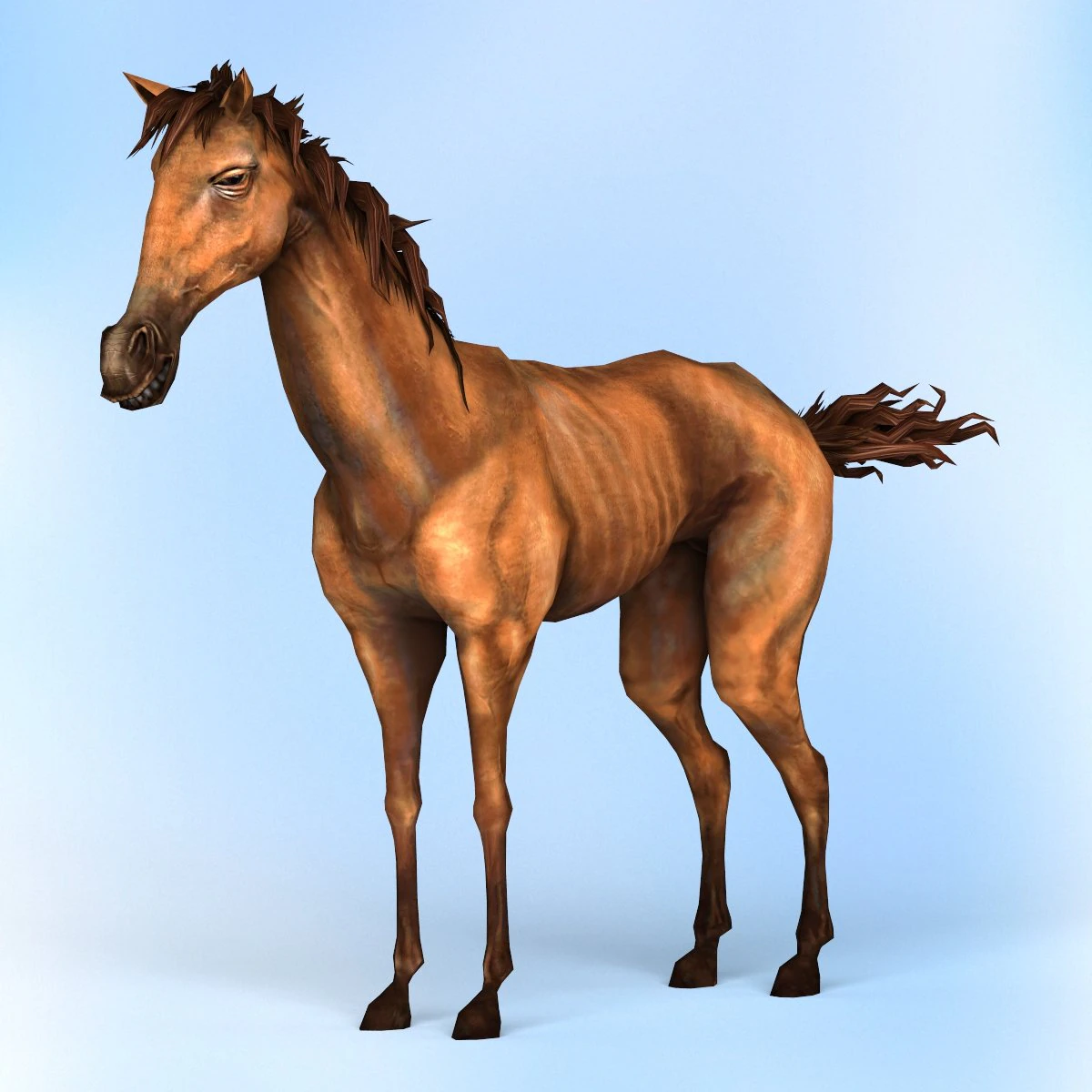 fantasy horse 3D Model .c4d .max .obj .3ds .fbx .stl .blend