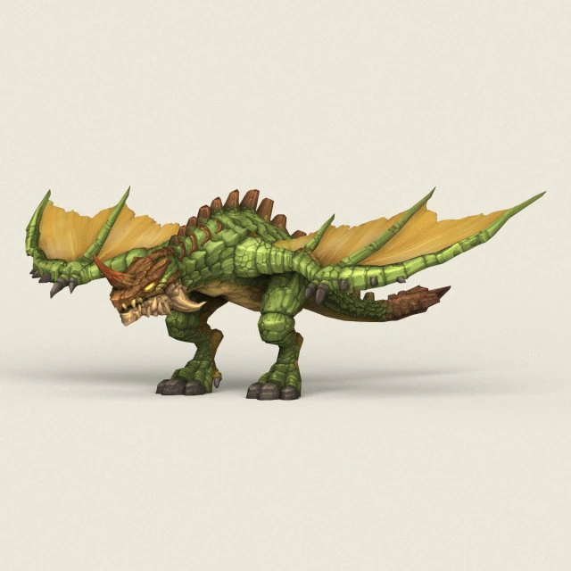 게임 준비 판타지 드래곤 3D 모델 .c4d .max .obj .3ds .fbx .stl .blend 