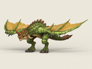 game ready fantasy dragon 3D 模型