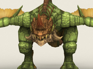 game ready fantasy dragon Modèle 3D