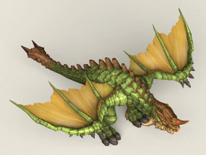 게임 준비 판타지 드래곤 3D 모델