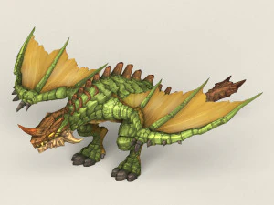 게임 준비 판타지 드래곤 3D 모델