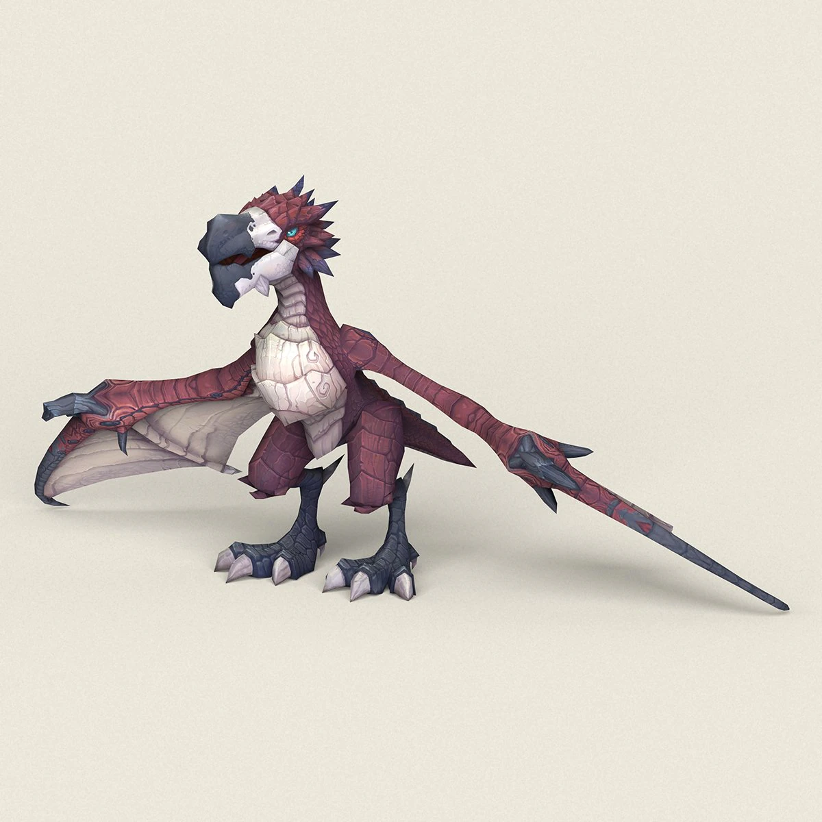 gioco pronto fantasy aquila Modello 3D .c4d .max .obj .3ds .fbx .stl .blend 