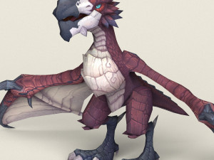 game ready fantasy eagle Modelo 3D