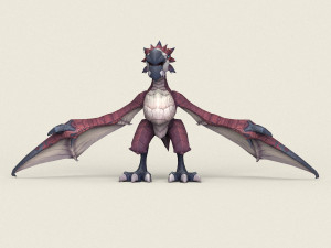 game ready fantasy eagle Modelo 3D