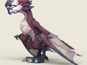 game ready fantasy eagle Modelo 3D