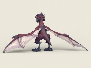 game ready fantasy eagle Modelo 3D