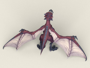 game ready fantasy eagle Modelo 3D