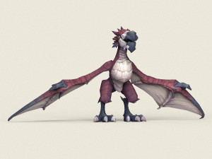 game ready fantasy eagle Modelo 3D