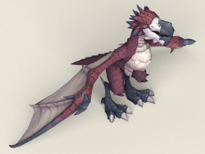game ready fantasy eagle Modelo 3D