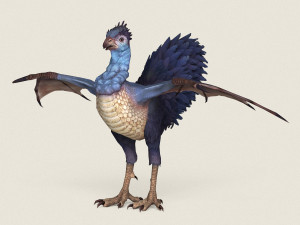 game ready fantasy hen 3D Model