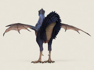 game ready fantasy hen 3D Model