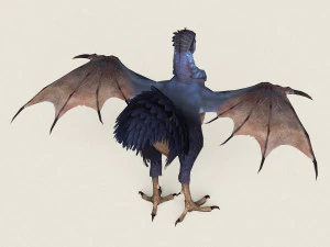 game ready fantasy hen 3D Model