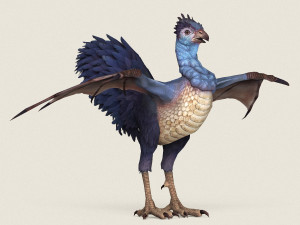 game ready fantasy hen 3D Model