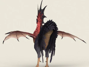 game ready fantasy rooster 3D Model