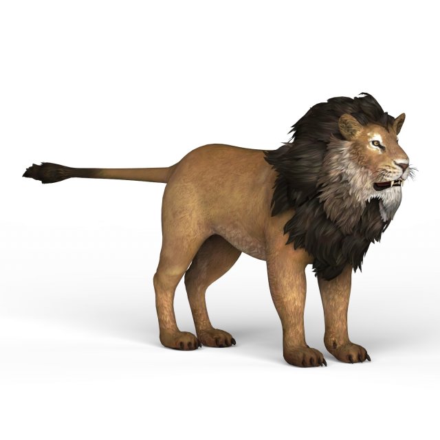 Lion Model 3D .c4d .max .obj .3ds .fbx .stl .blend
