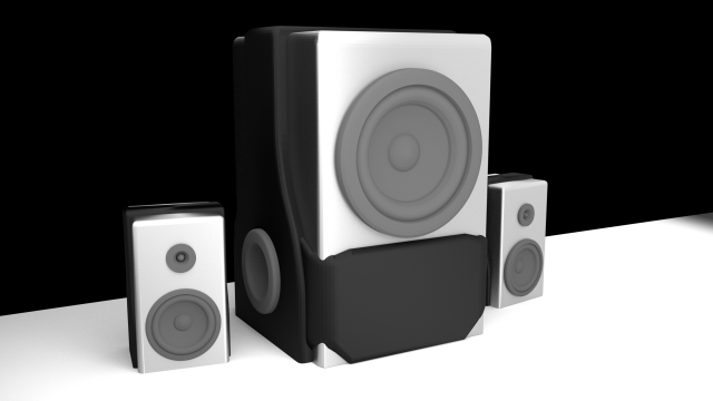speaker kit 3D Model .c4d .max .obj .3ds .fbx .stl .blend 