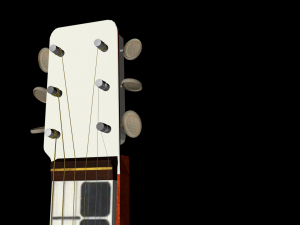 soviet hawaiian slide electric guitar 3D Model