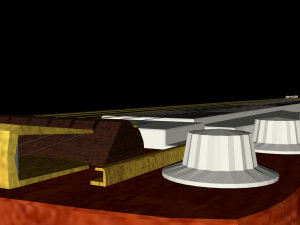 soviet hawaiian slide electric guitar 3D Model