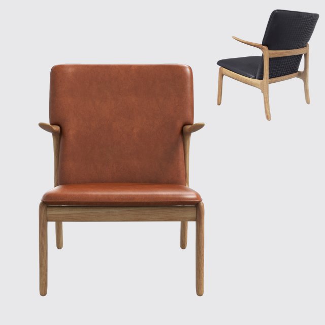 lounge chair - ole wanscher 3D-Modell .c4d .max .obj .3ds .fbx .stl .blend 