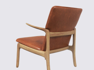 lounge chair - ole wanscher 3D-Modell