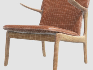 lounge chair - ole wanscher 3D-Modell