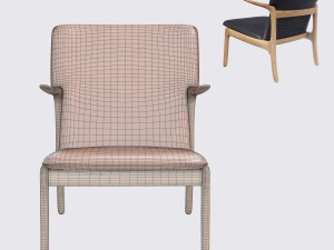 lounge chair - ole wanscher 3D-Modell