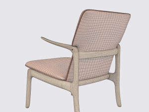 lounge chair - ole wanscher 3D-Modell
