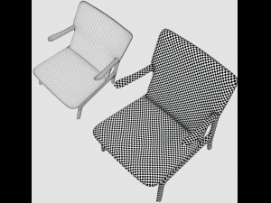 lounge chair - ole wanscher 3D-Modell