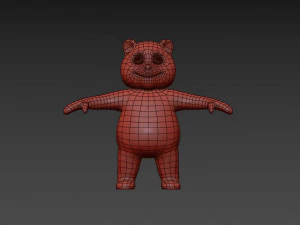 panda - cartoon low-poly 3D Model