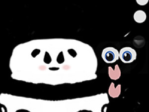 panda - cartoon low-poly 3Dモデル