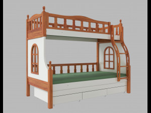 kid bed 3D Model