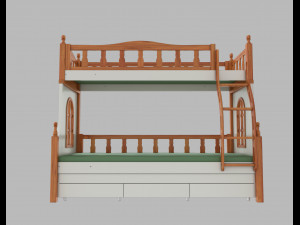 kid bed Model 3D