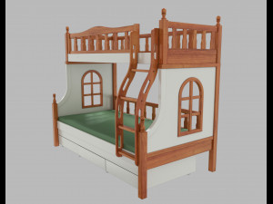 kid bed Model 3D