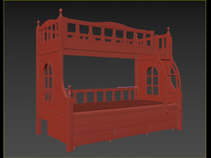 kid bed Model 3D