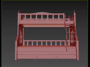 kid bed Model 3D