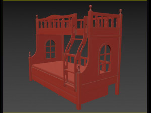 kid bed Model 3D