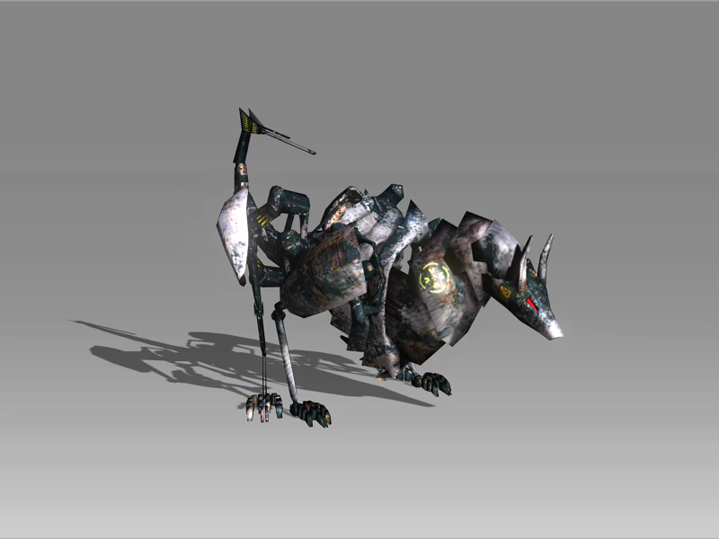 robo wolf 3D Model .c4d .max .obj .3ds .fbx .stl .blend 
