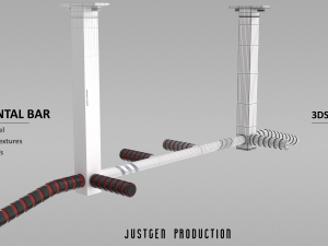 horizontal bar 3D Model