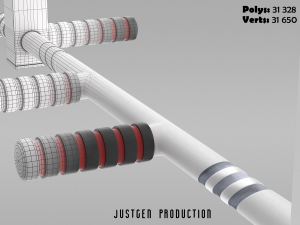 horizontal bar 3D मॉडल