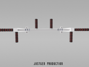 horizontal bar 3D मॉडल