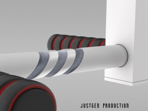 horizontal bar 3D मॉडल