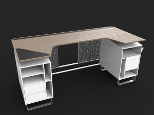 table - voronoi glass light Modello 3D