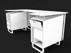 table - voronoi glass light 3D Model