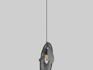 suspension oyster noir 3D Model