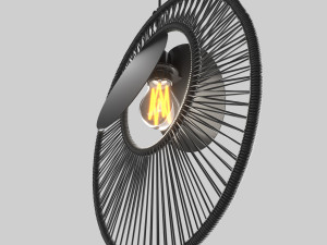 suspension oyster noir Modello 3D